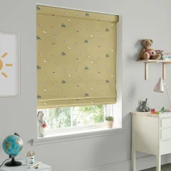 On the Farm Mustard Made to Measure Roman Blind