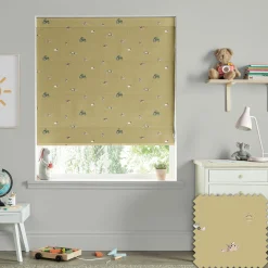 On the Farm Mustard Made to Measure Roman Blind