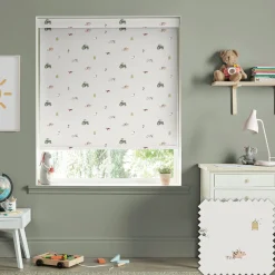 On the Farm Soft Grey Made to Measure Roller Blind