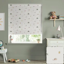 On the Farm Soft Grey Made to Measure Roman Blind