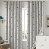 On the Farm Soft Grey Made to Measure Curtains