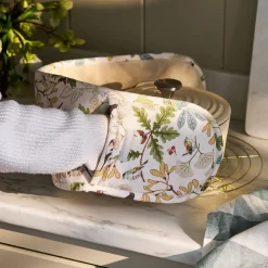 Orchard Birds Double Oven Glove