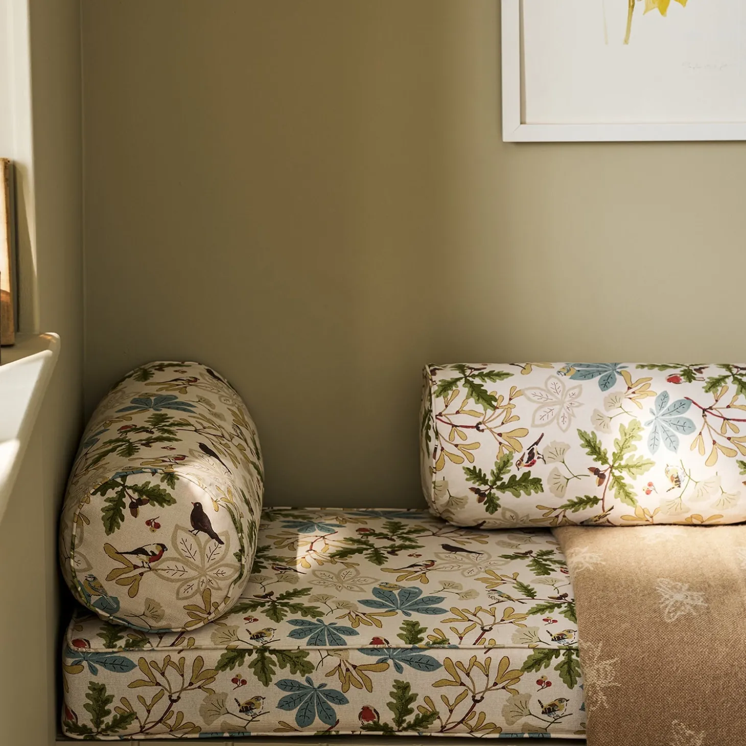 Orchard Birds Fabric By The Metre