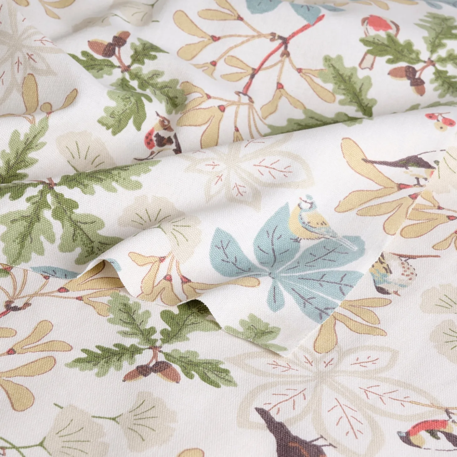 Orchard Birds Fabric By The Metre