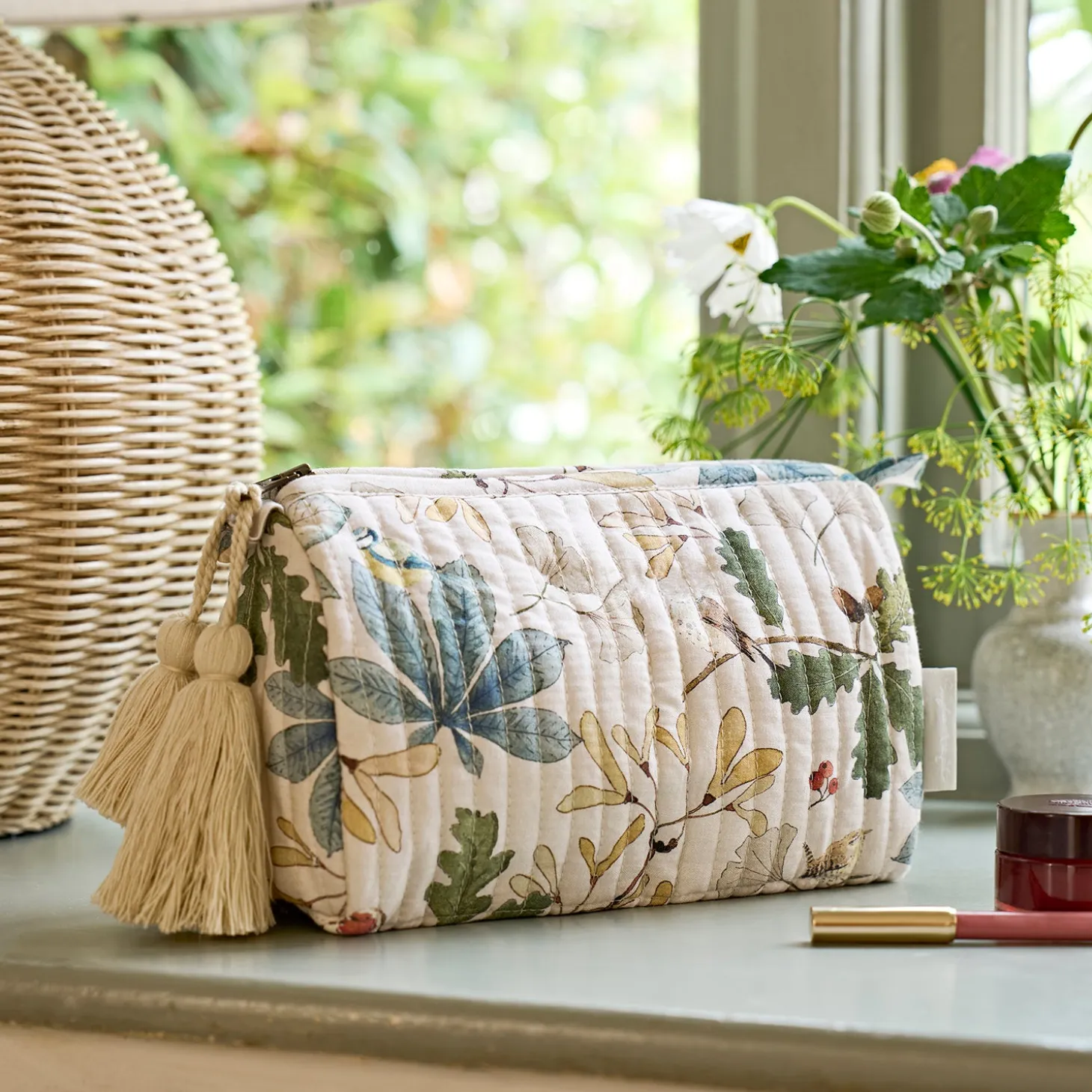 Orchard Birds Makeup Bag