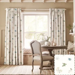 Orchard Birds Off White Made to Measure Curtains