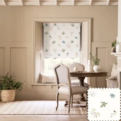 Orchard Birds Off White Made to Measure Roller Blind