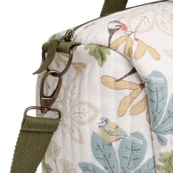 Orchard Birds Quilted Weekend Bag