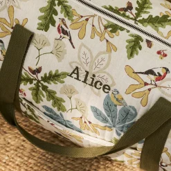 Orchard Birds Quilted Weekend Bag