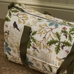 Orchard Birds Quilted Weekend Bag
