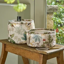 Orchard Birds Storage Baskets (Set of 2)