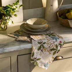 Orchard Birds Tea Towel