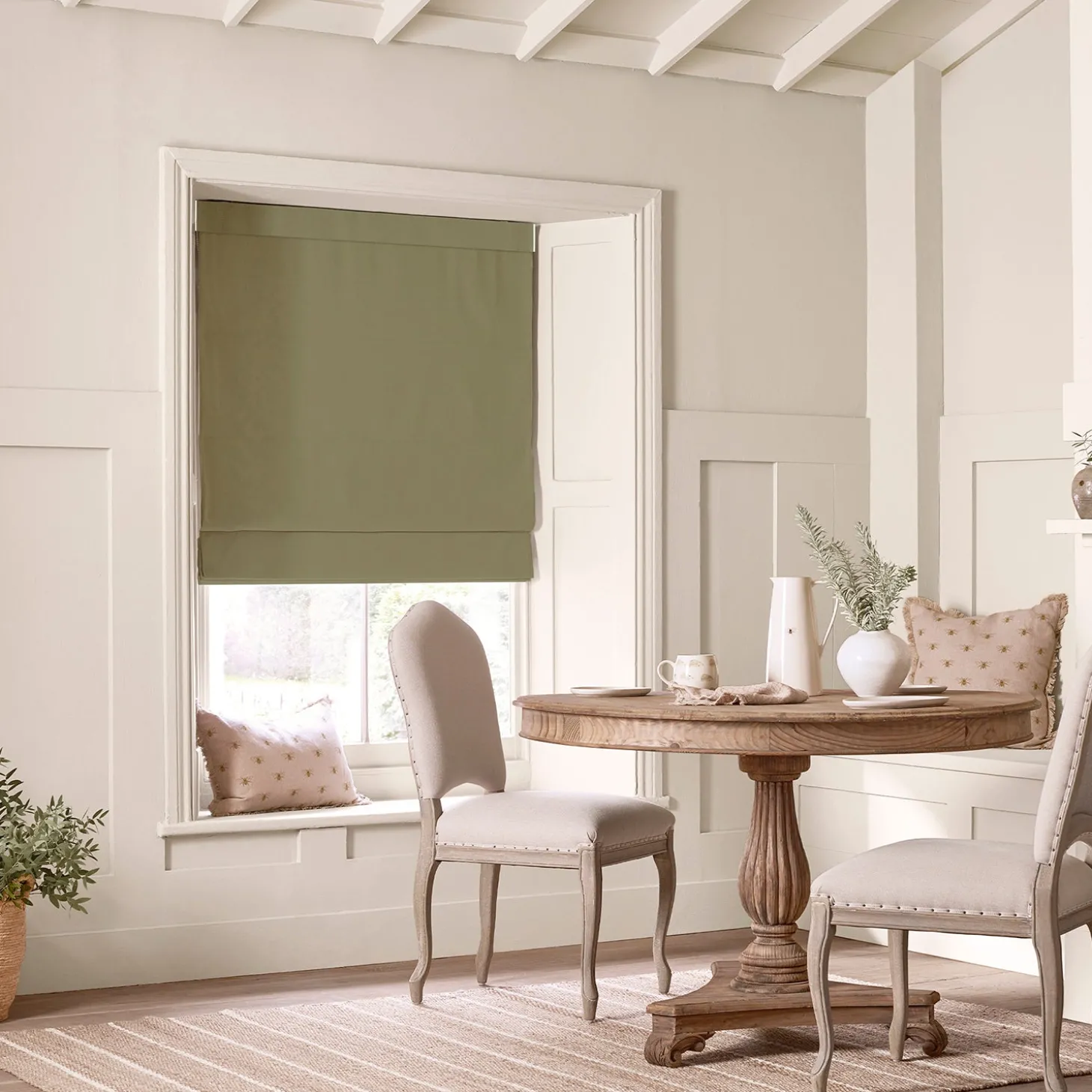 Oundle Olive Made to Measure Roman Blind