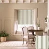 Oundle Sage Stripe Made to Measure Roman Blind