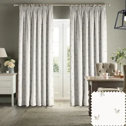 Owls Off White Made to Measure Curtains