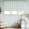 Pale Blue Gingham Made to Measure Roller Blind