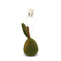 Pear Felt Bauble - Green