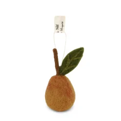 Pear Felt Bauble - Yellow