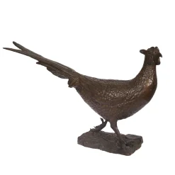 Pheasant Bronze Sculpture