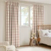 Pink Gingham Made to Measure Curtains