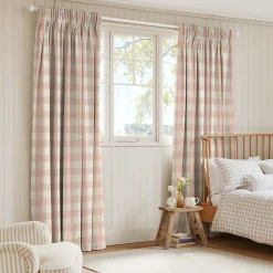Pink Gingham Made to Measure Curtains