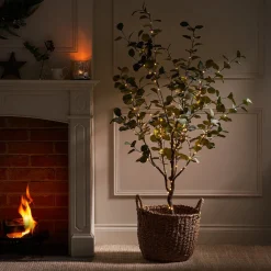 Pre-lit Eucalyptus Tree