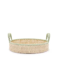 Round Green Edge Tray