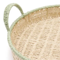 Round Green Edge Tray