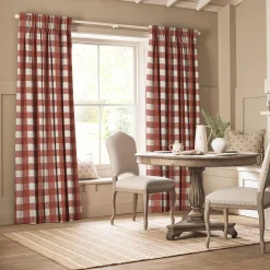 Rustic Red Gingham Made to Measure Curtains