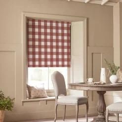 Rustic Red Gingham Made to Measure Roller Blind