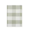Sage Green Gingham Linen Tablecloth