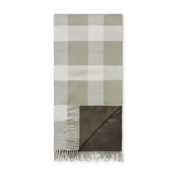 Sage Green Gingham Woven Picnic Blanket