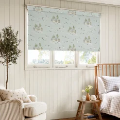 Sea Birds Blue Made to Measure Roller Blind