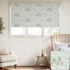 Sea Birds Blue Made to Measure Roller Blind