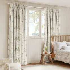 Sea Birds Off White Made to Measure Curtains