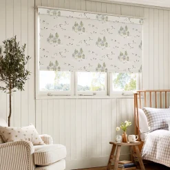 Sea Birds Off White Made to Measure Roller Blind