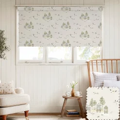 Sea Birds Off White Made to Measure Roller Blind