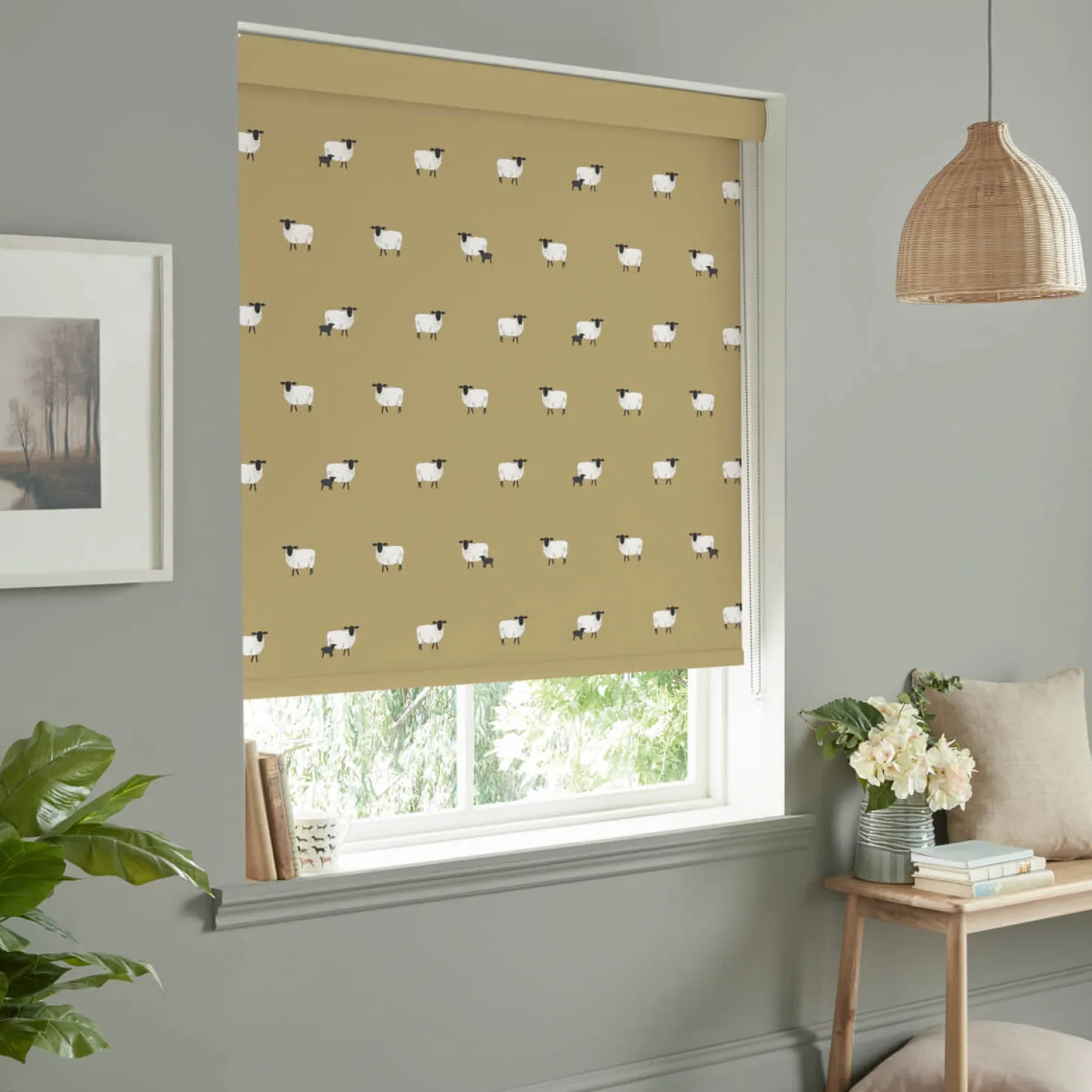 Sheep Ochre Made to Measure Roller Blind