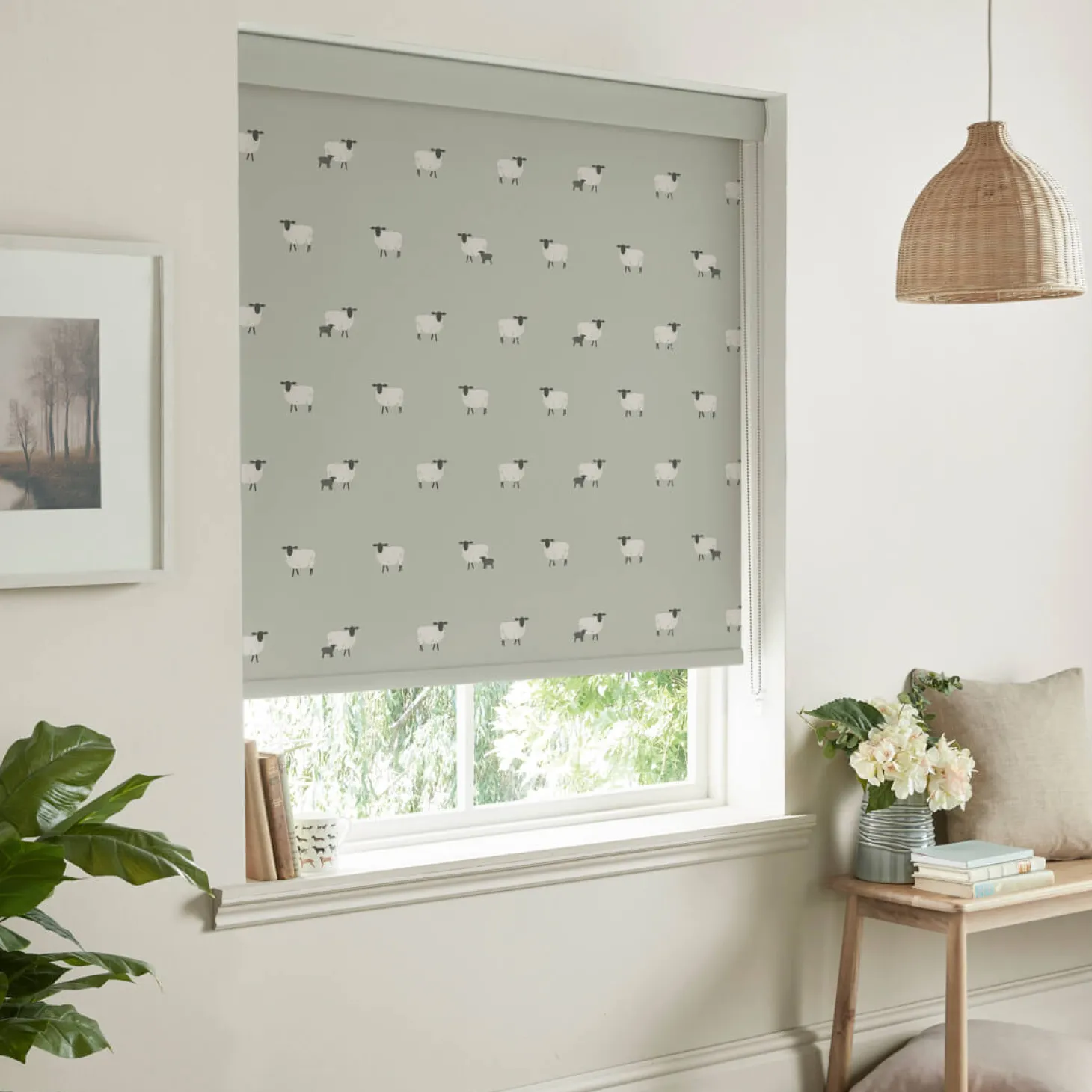 Sheep Pebble Made to Measure Roller Blind