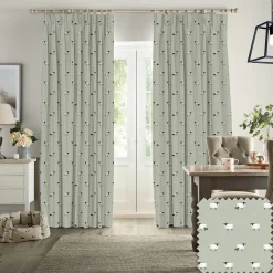 Sheep Sage Made to Measure Curtains
