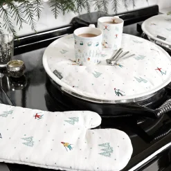 Skiing Circular Hob Cover