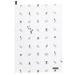 Skiing Tea Towel