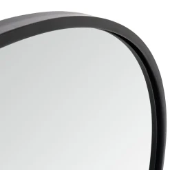Somerby Black Round Rim Mirror