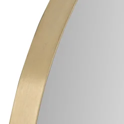 Somerby Gold Rim Round Mirror