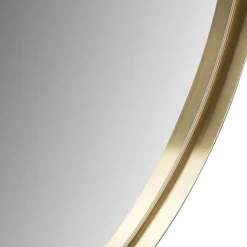 Somerby Gold Rim Round Mirror