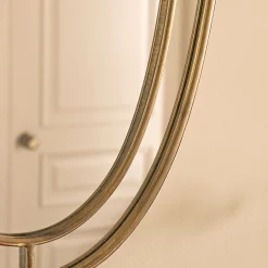 Somerby Oval Antique Bronze Mirror