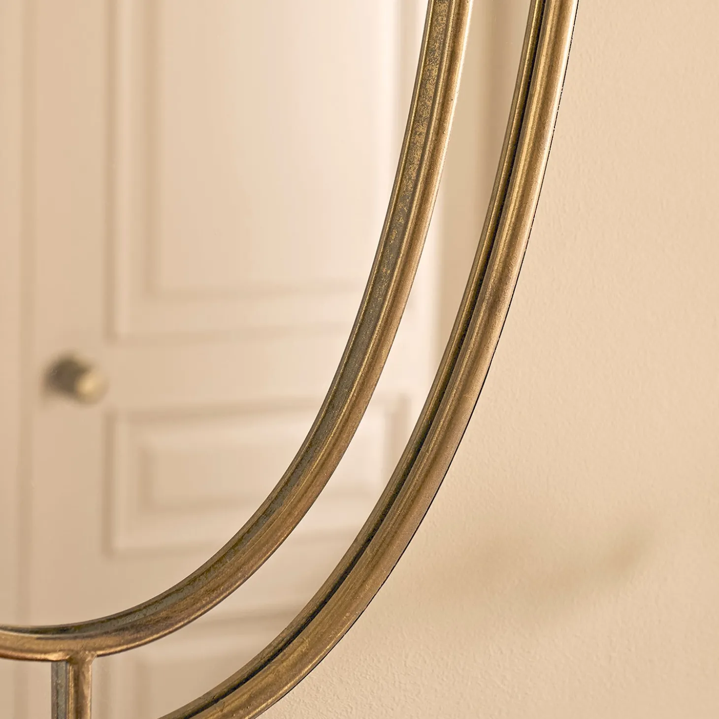 Somerby Oval Antique Bronze Mirror