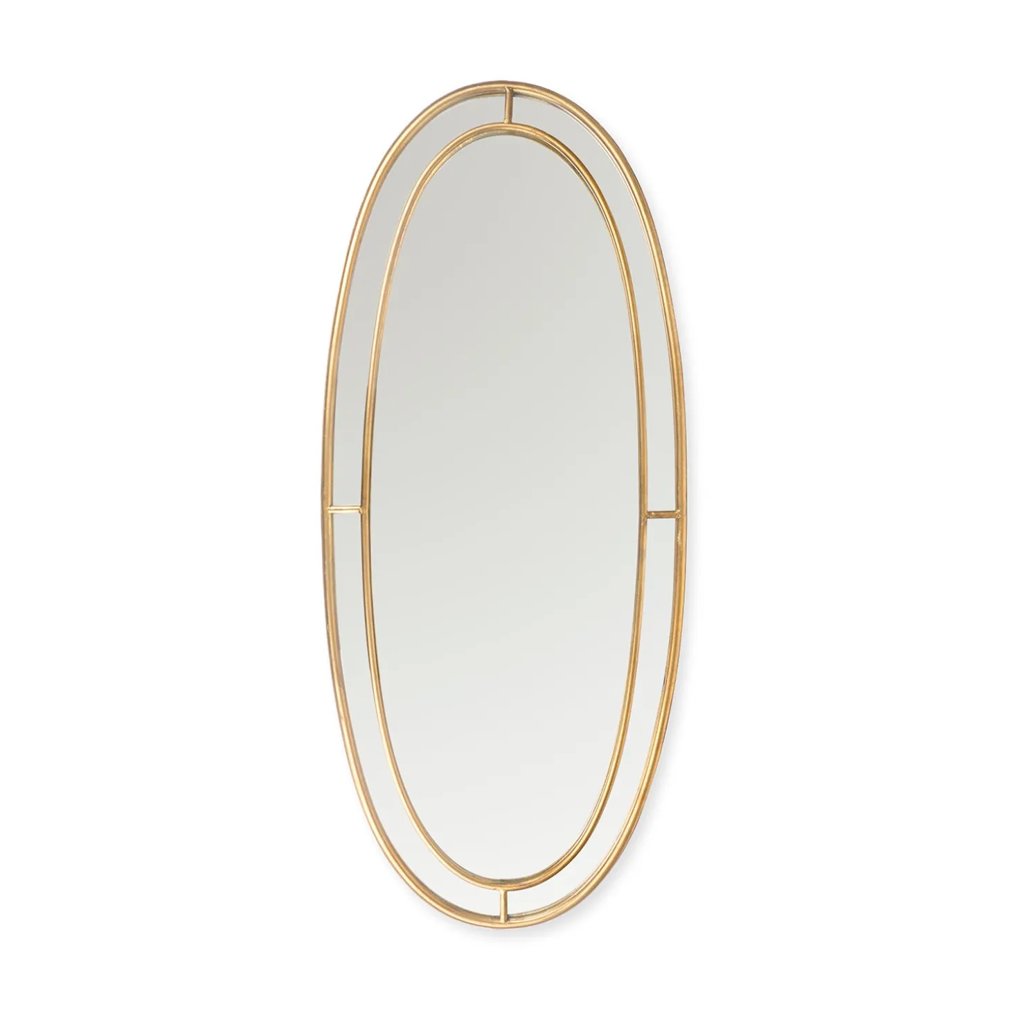 Somerby Oval Antique Bronze Mirror
