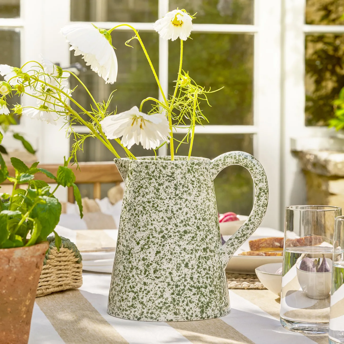 Splatter Stoneware Display Jug