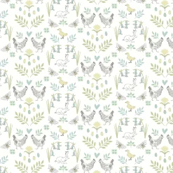Spring Chicken White Made to Measure Roller Blind